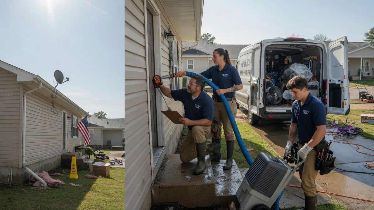 Ceiling Water Damage Restoration in Spencerville, OK near me